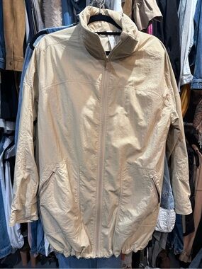Athleta Beige Lightweight Trench Jacket